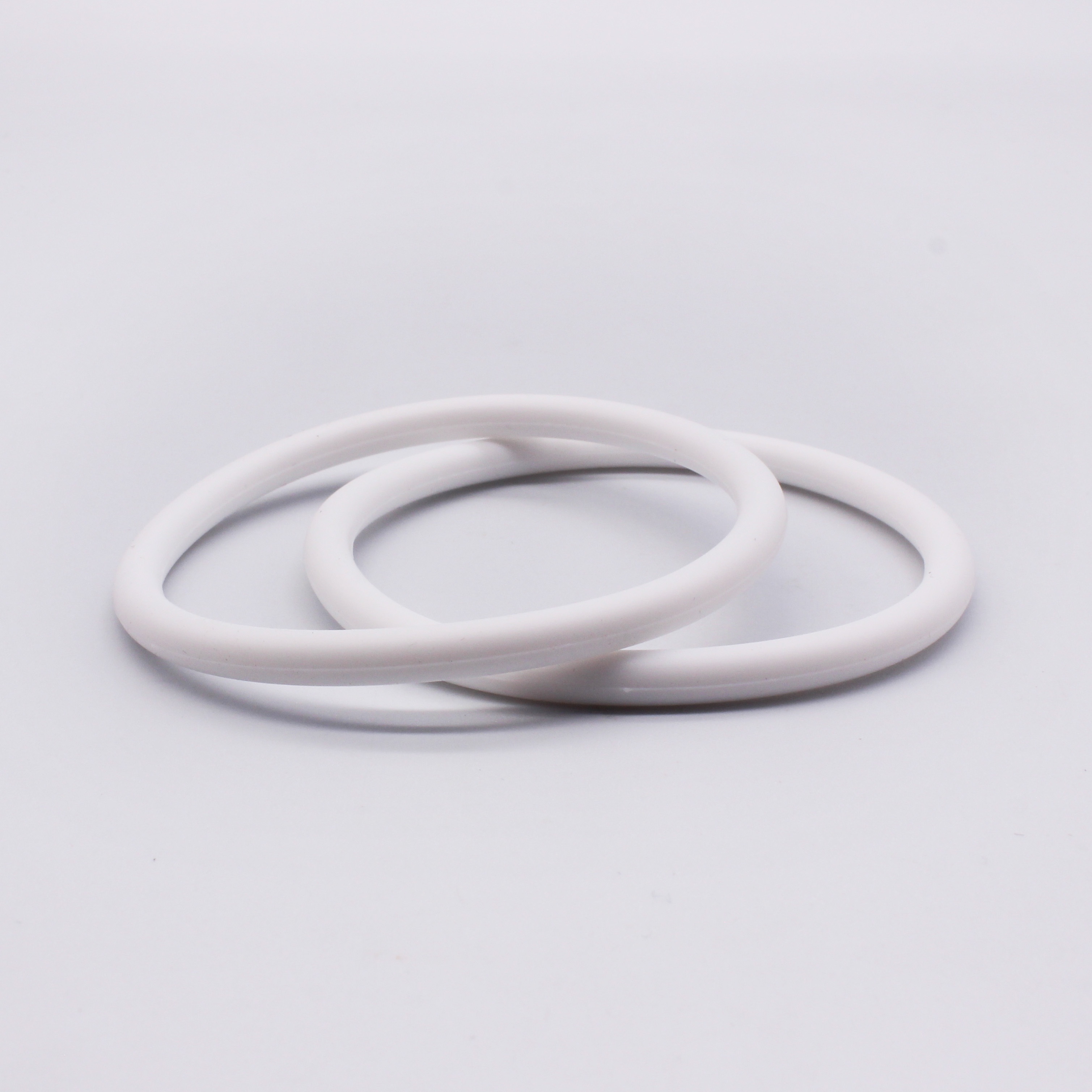 2pcs Large Round Silicone Bangle Set, Versatile